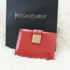 ✨良品✨ YSL ミニ財布 アイコン ベルト 折りたたみ 二つ折り
