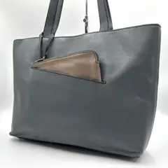 【最終価格 美品】マザーハウス リニアトートバッグ スモーキーグレー