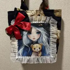 【パネル生地使用トートバッグ】愛しのテディベア♡