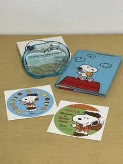 【非売品•未使用】SNOOPY×misdo 手帳+お皿+ステッカー3set