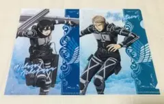 新品 進撃の巨人 ミニクリアファイル2 ミカサ ジャン 2点セット