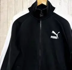 【美品】 プーマ ICONIC T7 トラックジャケット ロゴ サイドライン