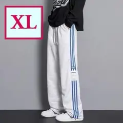 サイドラインスウェットパンツ XL グレー ルームウェア 長ズボン カジュアル
