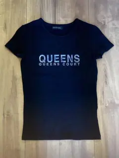 QUEENS COURT クイーンズコート 黒 Tシャツ カットソー 半袖 GU