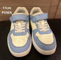 17cm PUMA 青と白のスニーカー