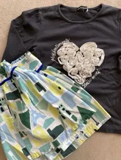 BeBe カットソー スカート　セット　130
