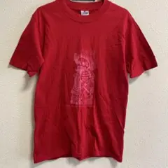 YAZBEK 赤 骸骨デザイン Tシャツ　サイズS