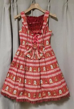 中古品○Angelic Pretty○ロイヤルプードルJSK○ワイン