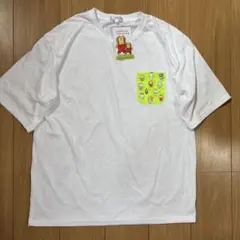 ごろごろにゃんすけ Tシャツ　白　LL