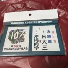 第107回全国高校野球選手権大会　対戦校看板マグネット　決勝　日大三対沖縄尚学