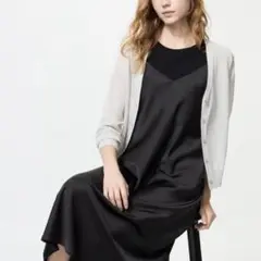 UNIQLO ユニクロ ライトVネックカーディガン LIGHT GRAY M