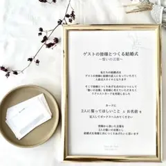 結婚式　誓約書｜人前式 誓いの言葉　リクエストカード　参加型　ウェルカムスペース