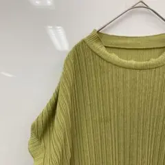 【chocol raffine robe】 ワイドトップス カットソー グリーン