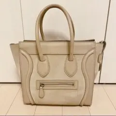 【美品】旧デザイン CÉLINE セリーヌ ラゲージマイクロ スエード
