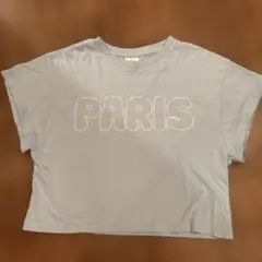 ZARA ライトブルー Tシャツ クロップ丈 140cm