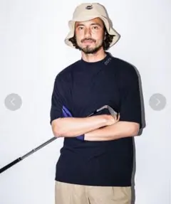OOPS　ポリコットスムースモックネックTシャツ