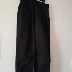 SHOOLARUE ワールド　黒 ワイドパンツ ゴムウエスト ポケット　M
