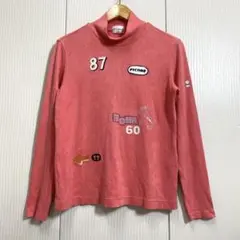 PICONE CLUB ハイネック長袖トップス 刺繍 スパンコール