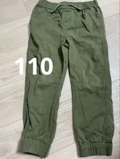 ３日間限定　キッズ カーゴパンツ 110cm カーキ ジョガーパンツ
