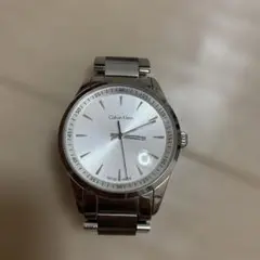 Calvin Klein シルバー アナログ時計