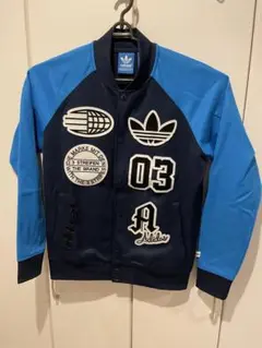 adidas スタジャン ネイビー/ブルー M