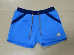 adidas CLIMALITE ハーフパンツ 40 青　L