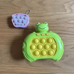 プッシュポップゲーム　カエルとキーホルダー型のセット