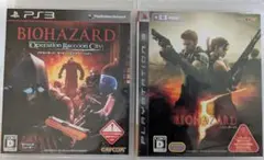 バイオハザード オペレーションラクーンシティPS3と バイオハザード5 ２点