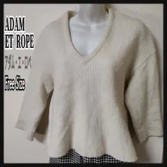 ADAM ET ROPE 100%Wool レディースニットセーター フリー