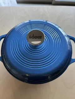 lodge ホーロー鍋 アウトドア ブルー