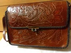 【値下げ】ハンドメイド♪レザーバッグ