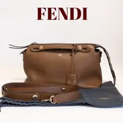 【美品】FENDIフェンディ バイザウェイ ミディアム モンスター ブラウン