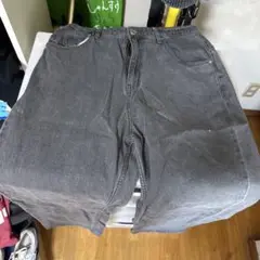 グレー ワークパンツ 2つポケット
