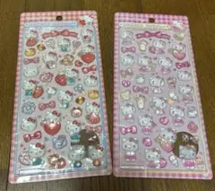 サンリオ　ボンボンドロップシール　キティ　2種セット