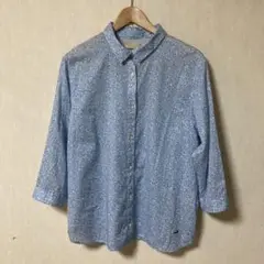 クロコダイル　七分袖ブラウス サイズ2L