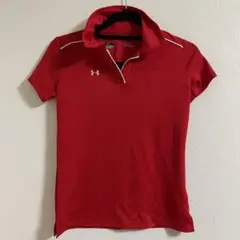 UNDER ARMOUR レッド ポロシャツ SM