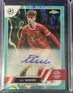 PAUL WANNER TOPPS CHROME UCC auto