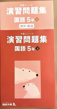 新品　未使用　演習問題集 国語 5年 下　四谷大塚　予習シリーズ