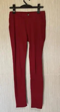 UNIQLO レディース スキニーパンツ レッド S