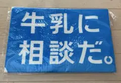 未開封　非売品　牛乳に相談だ　レジャーシート