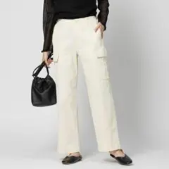 新品✨タグ付『BACK NUMBER』ライトオン カーゴパンツ ホワイト L