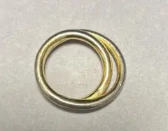 シルバー製　二重リング