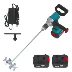 攪拌機 充電式 コードレス DIY 工具 塗料 セメント