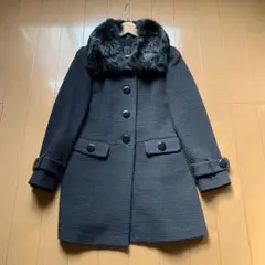 ファー付き ミドルコート