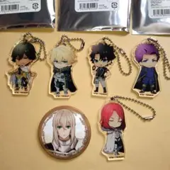 劇場版FGO6章-新聖円卓領域キャメロット-アクリルチャーム5種 缶バッジ1種