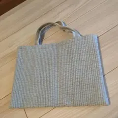 グレー キルティング エコバッグ 中型