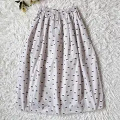 DRAWER RESORT2 カットジャカード ギャザー ロング スカート