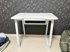 ホワイト折りたたみデスク コンパクト