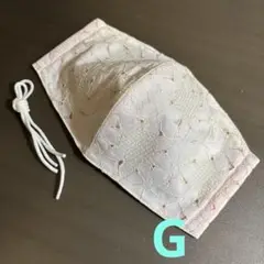 G 花柄立体型布マスク
