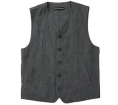ISSEY MIYAKE MEN コットン リネン 麻 5B ベスト グレー 1